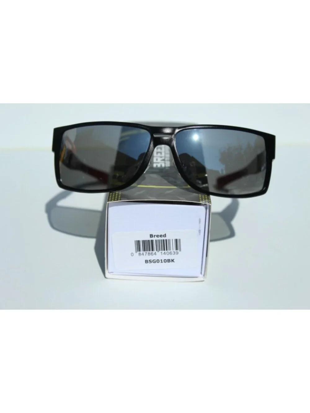 BREED Stratus POLARIZED Sunglasses Black Aluminum Sport/Silver NEW $185 BSG010BK